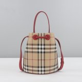 Mini Check Bucket Bag