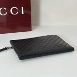 Gucci AAA+ 1:1 850223 Black GG Emblem Pouch Bag