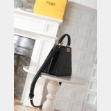 Top Fendi Peekaboo I See U Petite Calf leather Bag