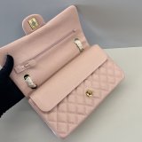 AAA+ Quality FLAP CC Handbag Caviar Leather 25CM