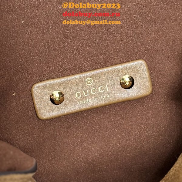 Gucci Softbit Medium Top Handle Brown Velvet 837467 Bag