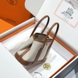 Top Quality Hermes human handmade stiching Garden Party Bag 23cm