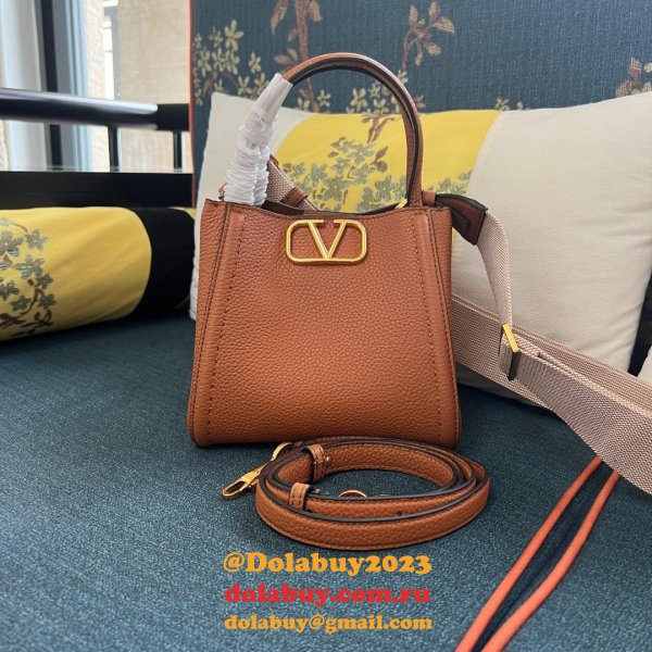 Valentino Garavani Alltime Small Grained Calfskin Handbag
