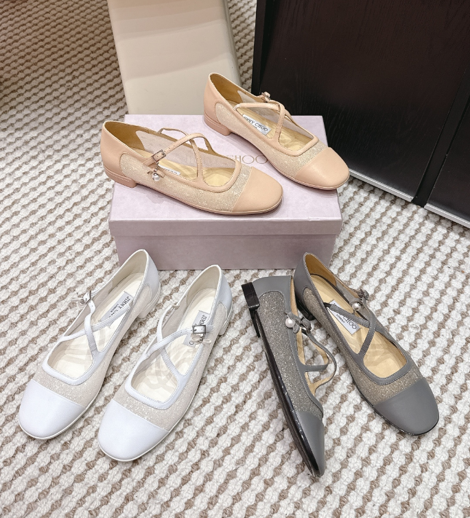 Jimmy Choo Eleri Ballerina Leather